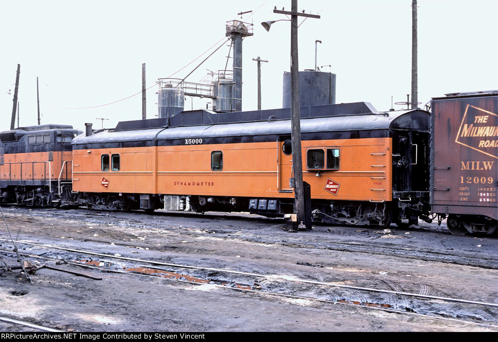 Milwaukee Road dynamometer car MILW X5000